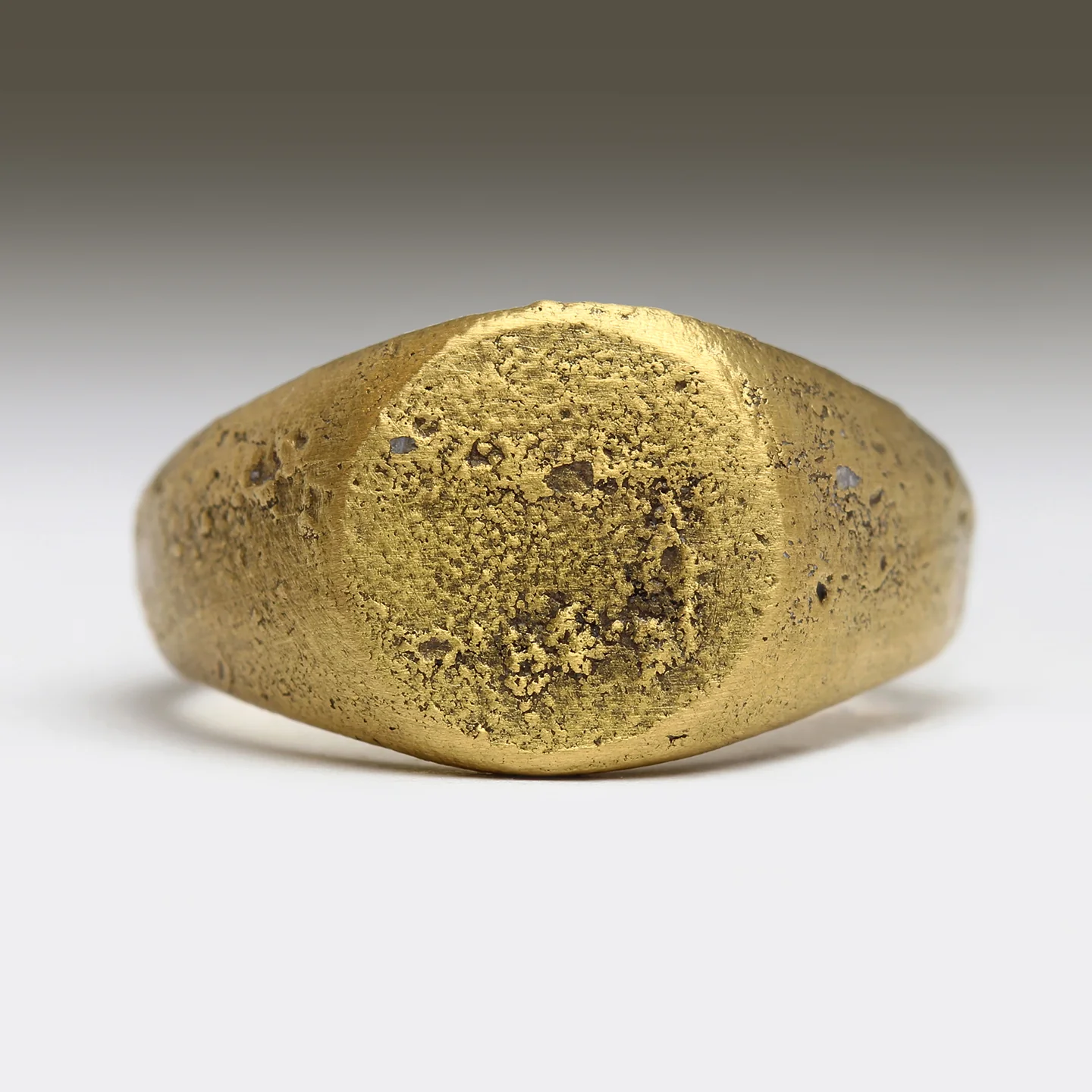 12mm Sandcast Signet Ring - Image 7