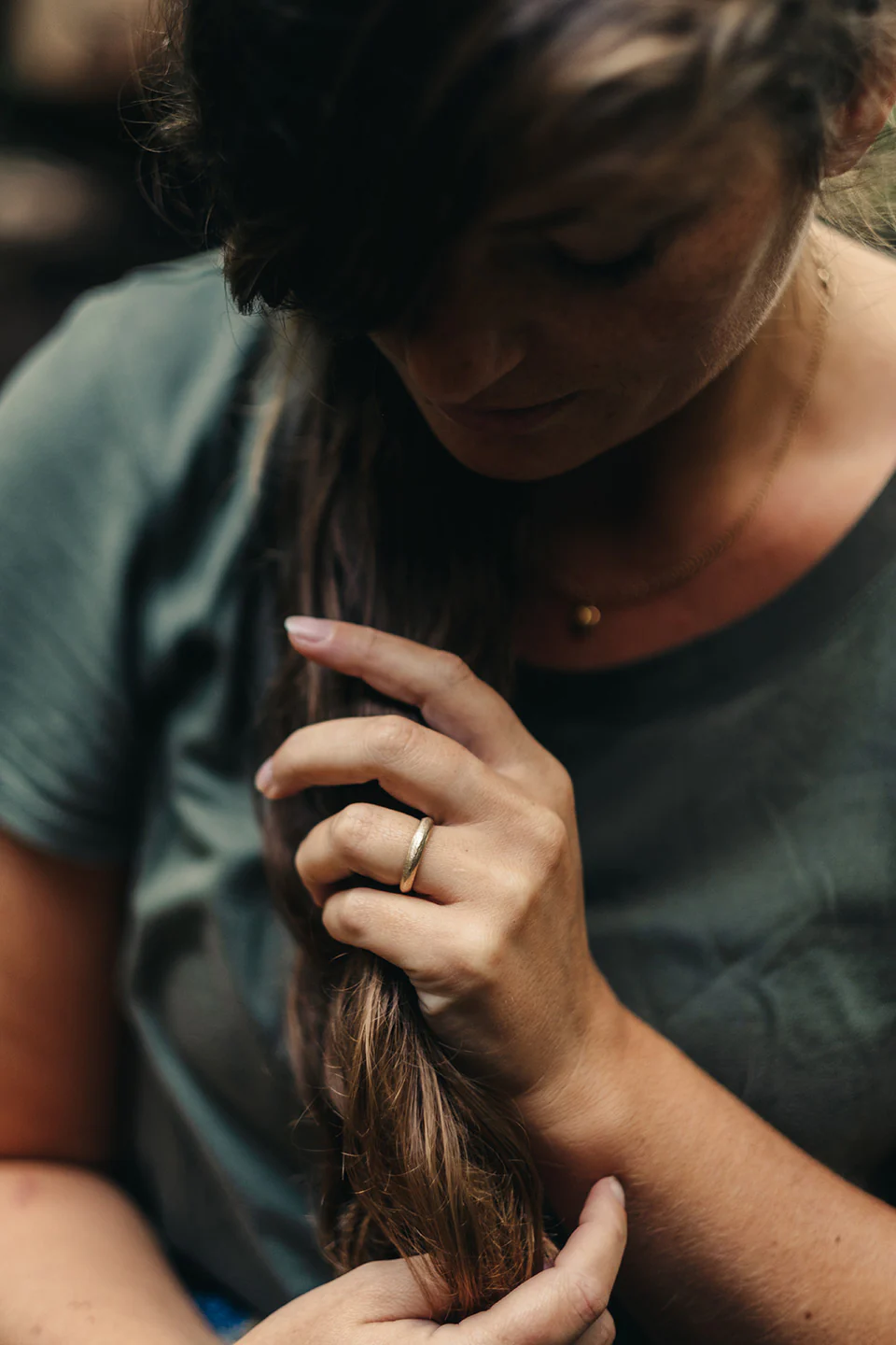 4mm Comfort Sandcast Ring - Image 4