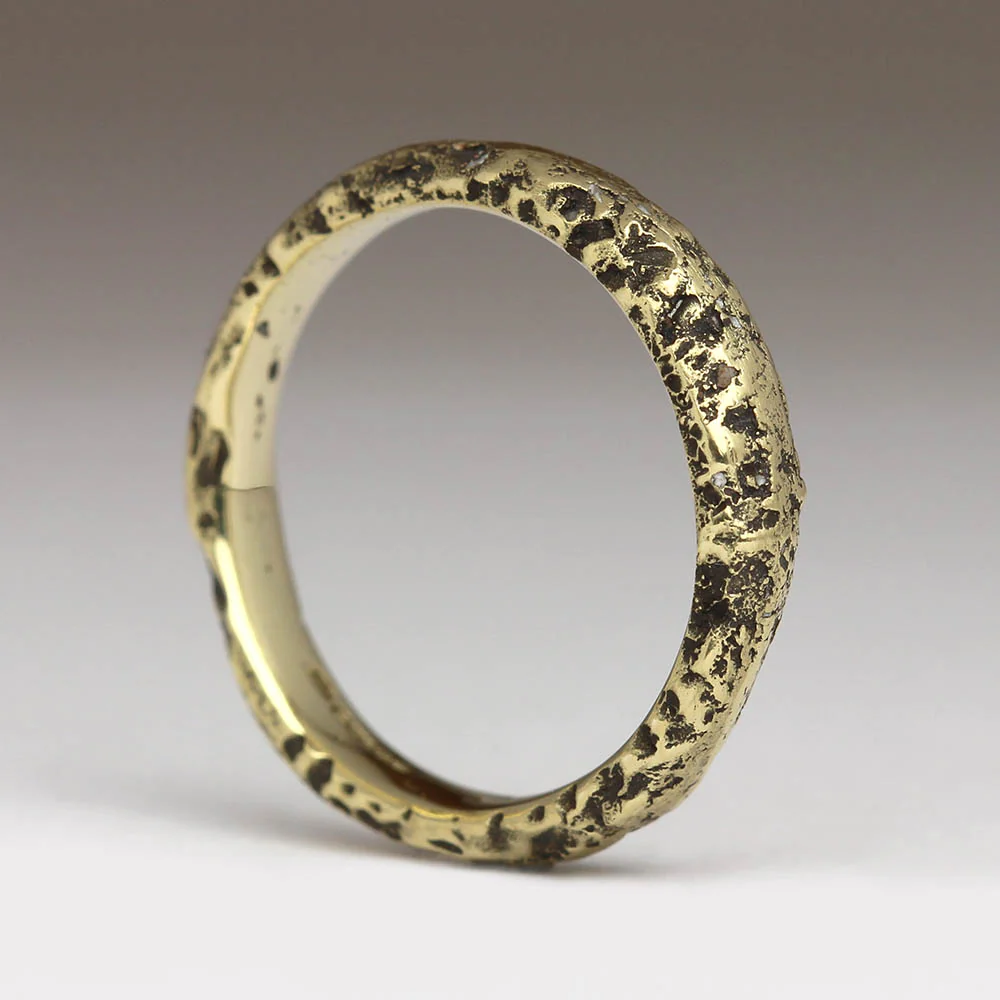 4mm Extra Texture Sandcast Ring - Image 4