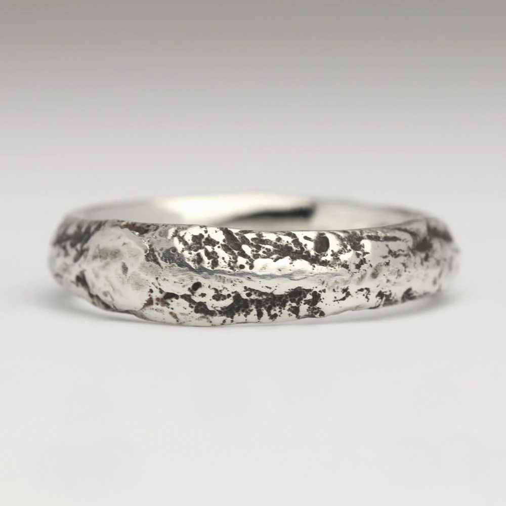 4mm Extra Texture Sandcast Ring - Image 6