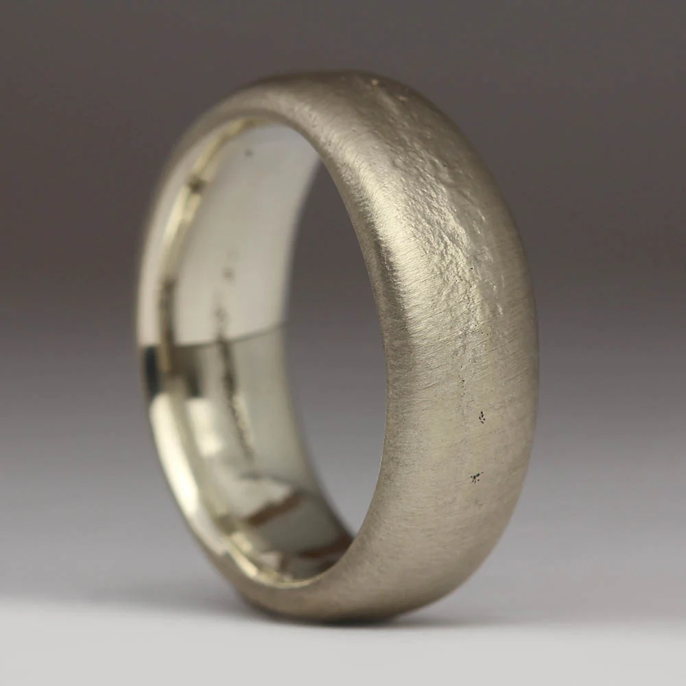8mm Comfort Sandcast Ring - Image 3
