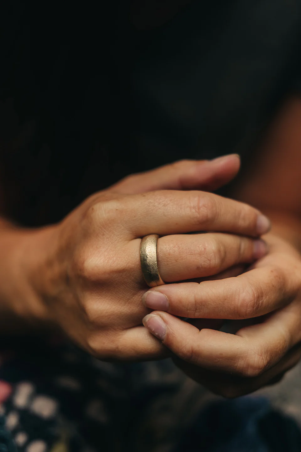 8mm Comfort Sandcast Ring - Image 4