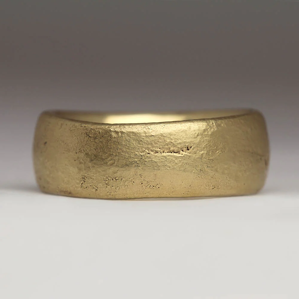 8mm Comfort Sandcast Ring - Image 8