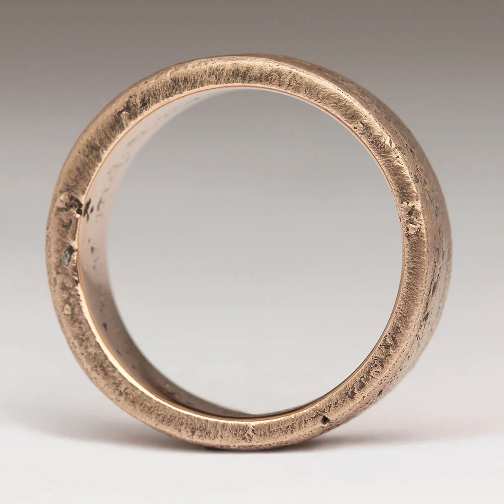 8mm Flat Sandcast Ring - Image 3