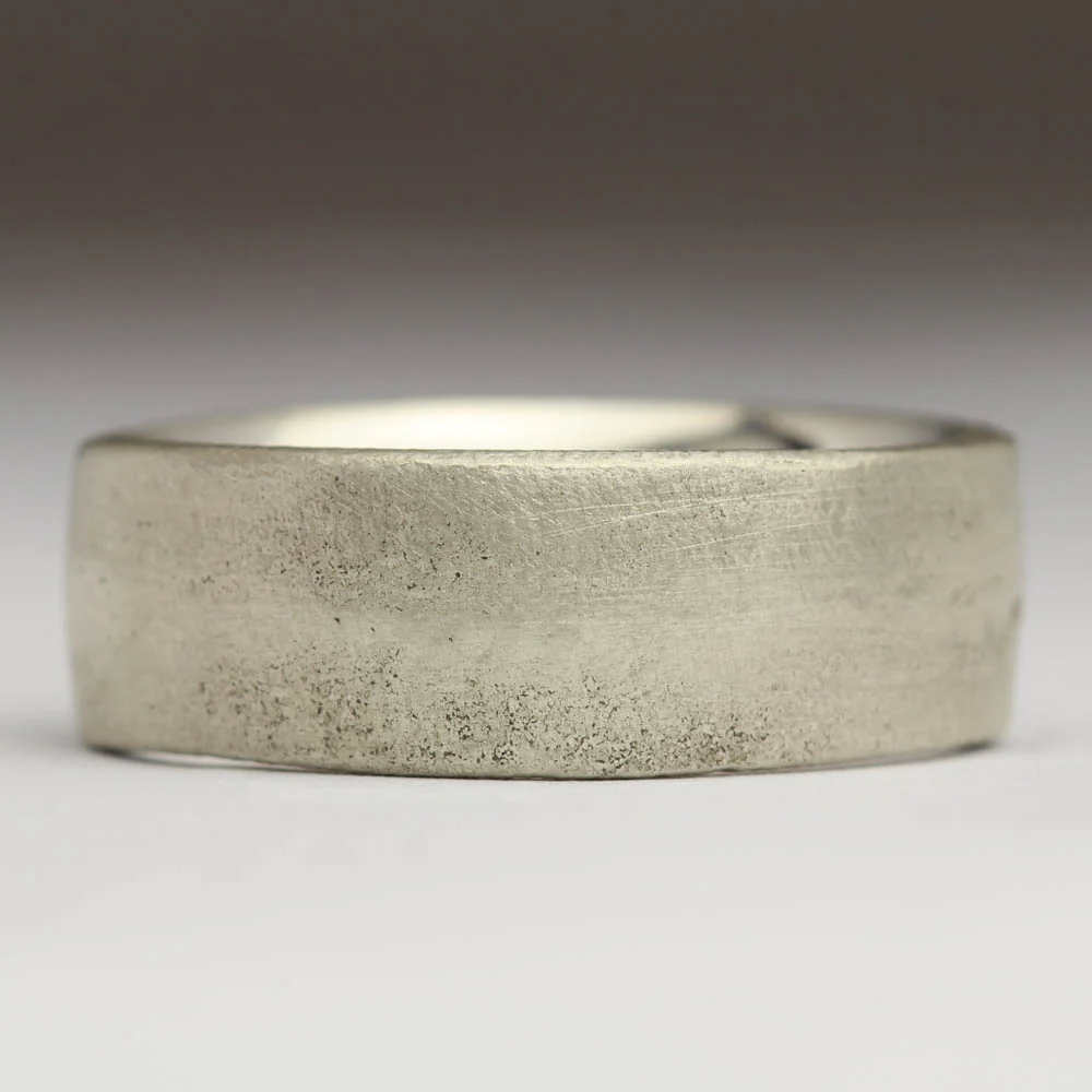 8mm Flat Sandcast Ring - Image 5