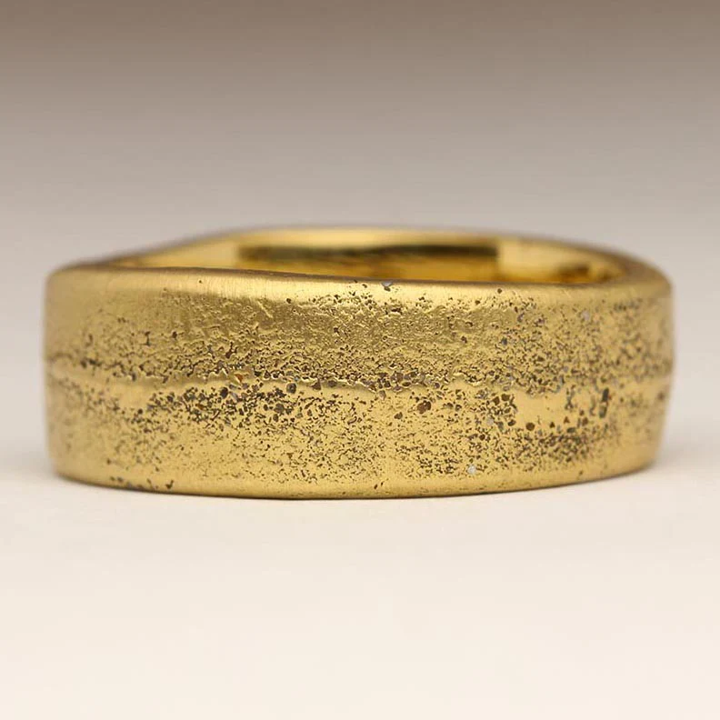 8mm Flat Sandcast Ring - Image 7