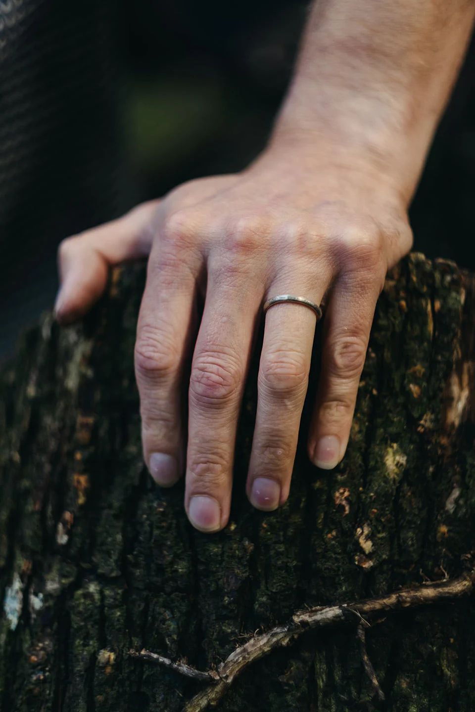 9ct Yellow Gold 3mm Comfort Sandcast Ring - Size M1/4 - Image 4