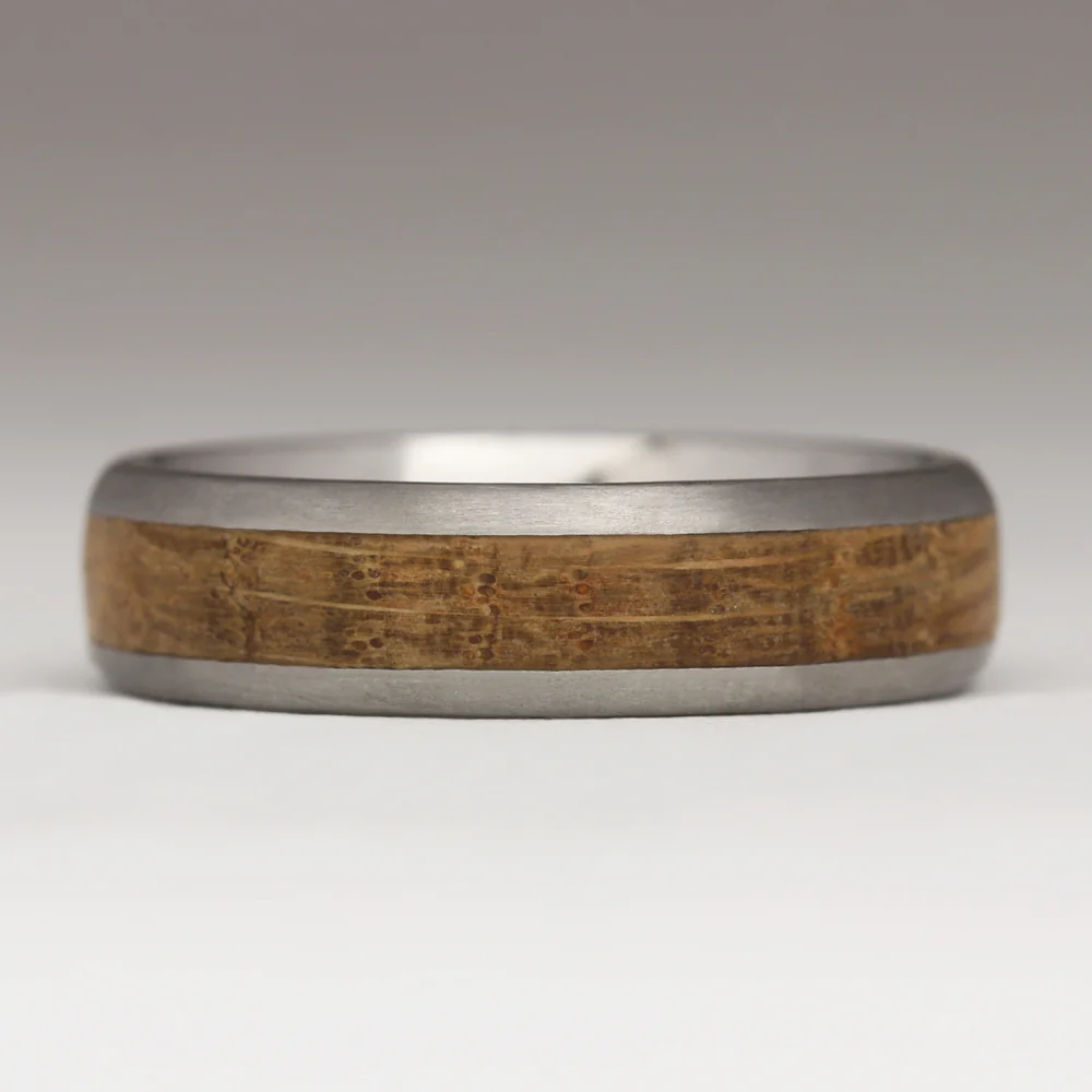 R55 6mm Comfort Wood Inlay Ring - Image 11