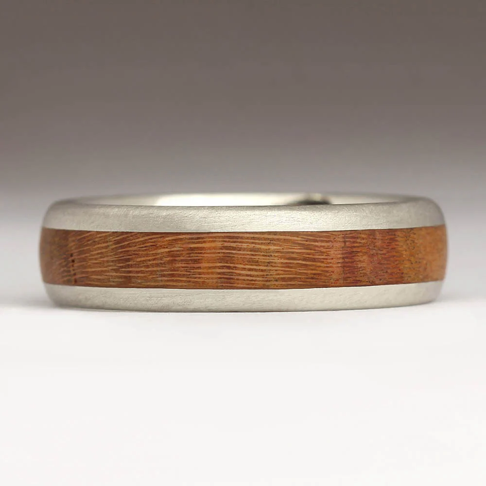 R55 6mm Comfort Wood Inlay Ring - Image 6