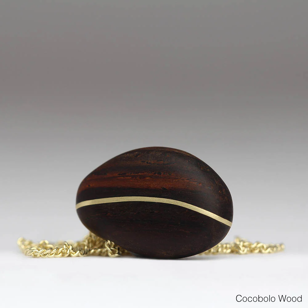 Lugger Oak Pebble with Curved Gold Inlay - Image 5