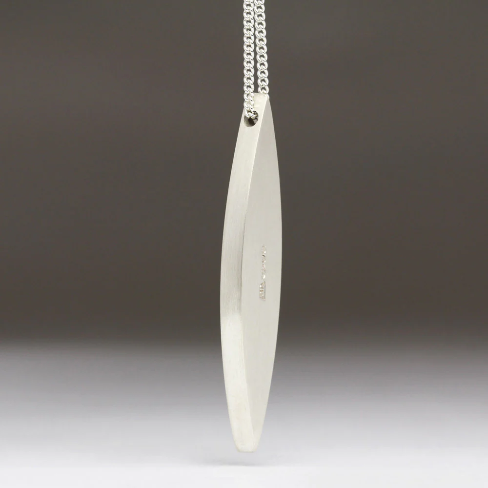 Poly Silver and Wood Pendant - Image 3
