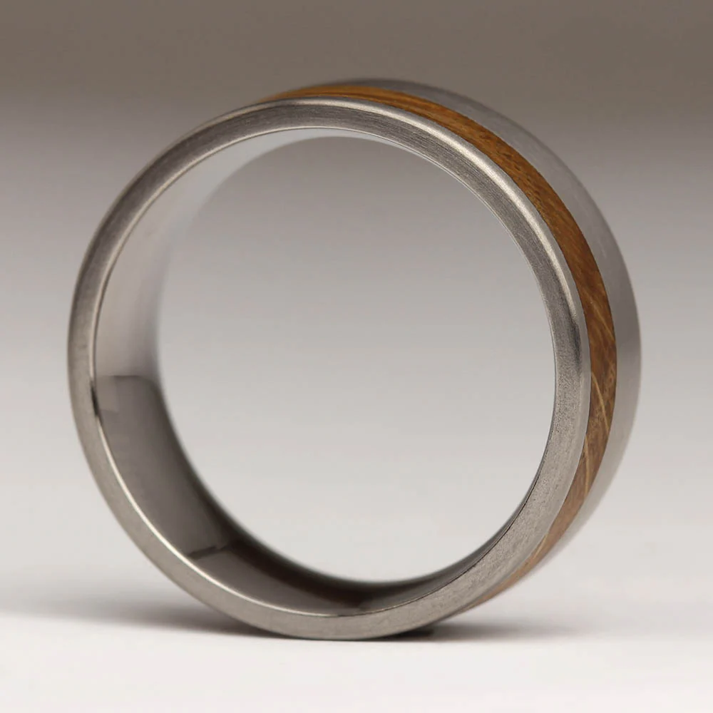 R1E 9mm Offset Wood Inlay Ring - Image 3