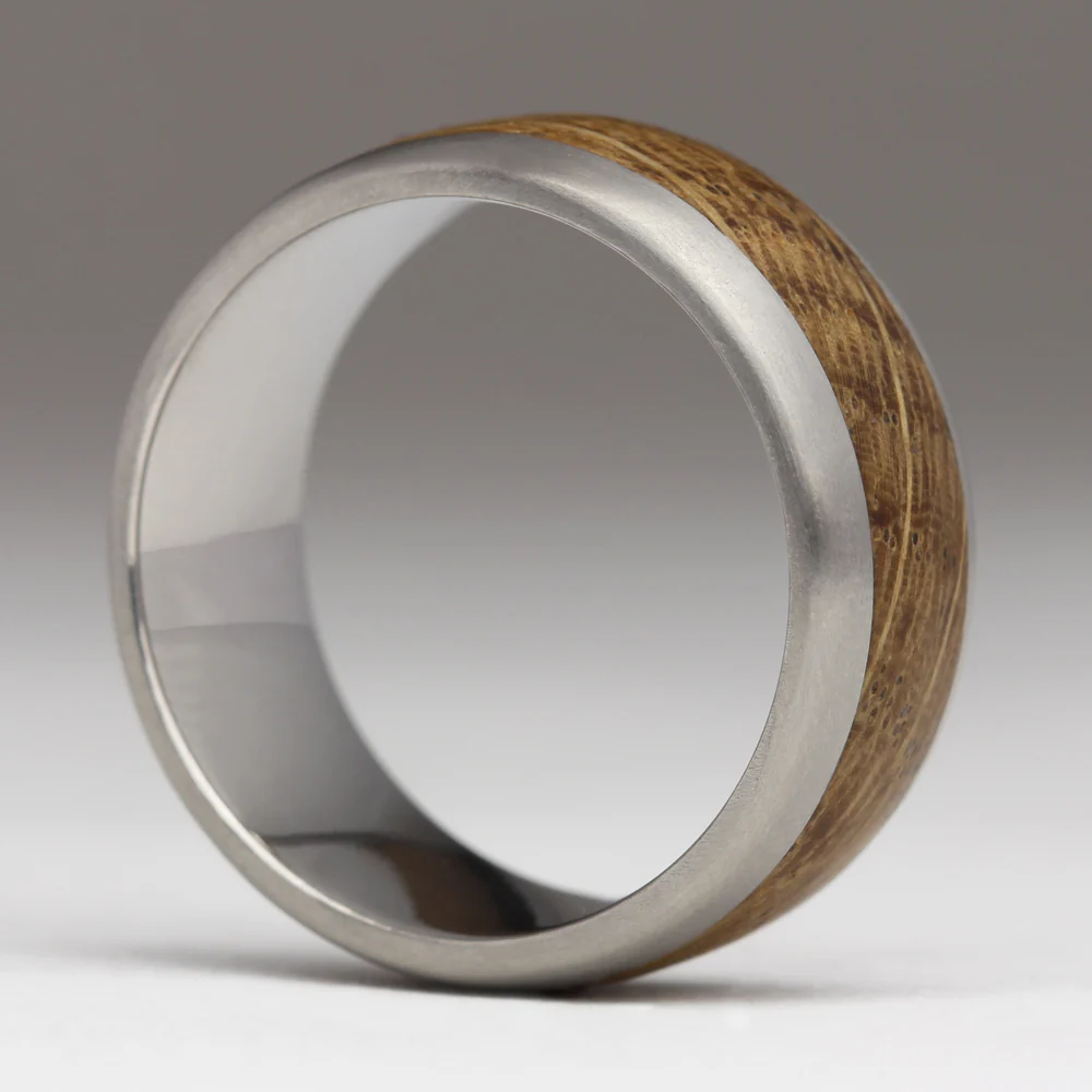 R55 10mm Comfort Wood Inlay Ring - Image 3