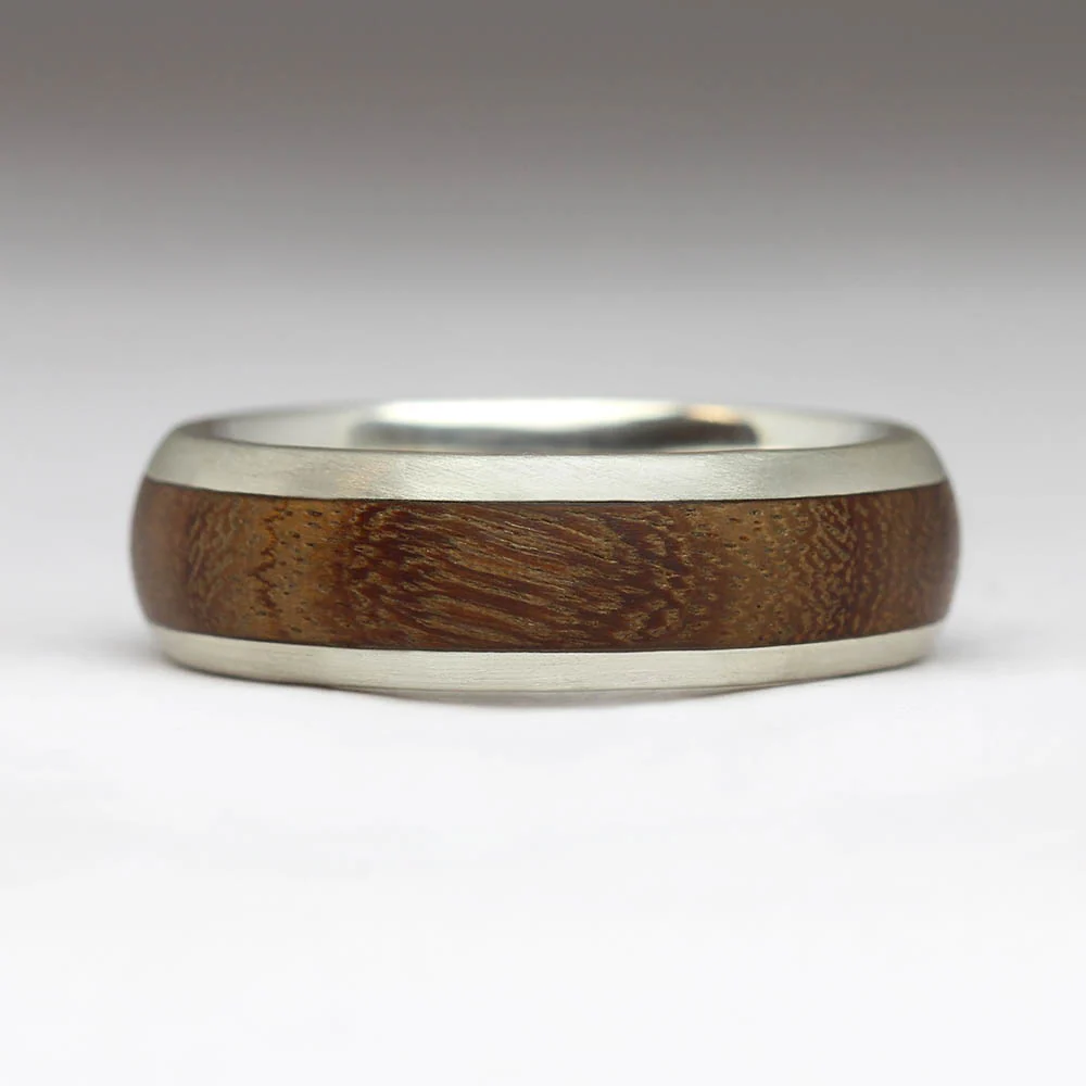 R55 7mm Comfort Wood Inlay Ring - Image 7