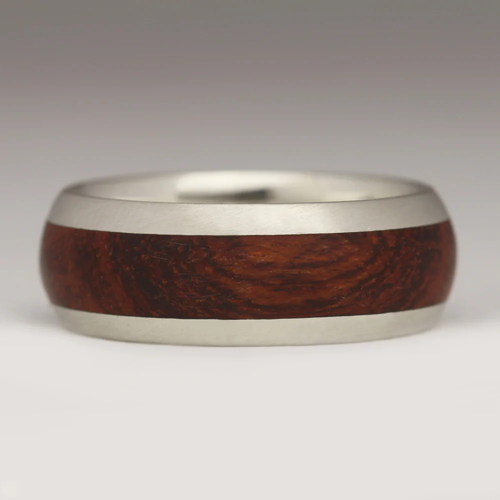 R55 8mm Comfort Wood Inlay Ring - Image 7