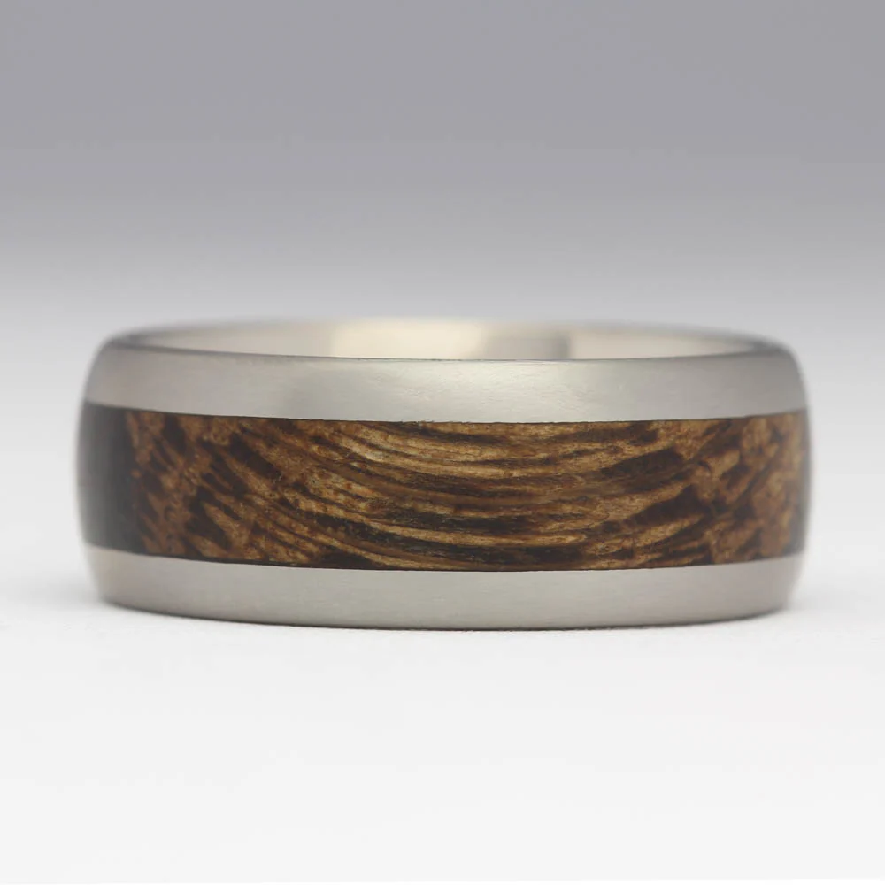 R55 9mm Comfort Wood Inlay Ring - Image 3