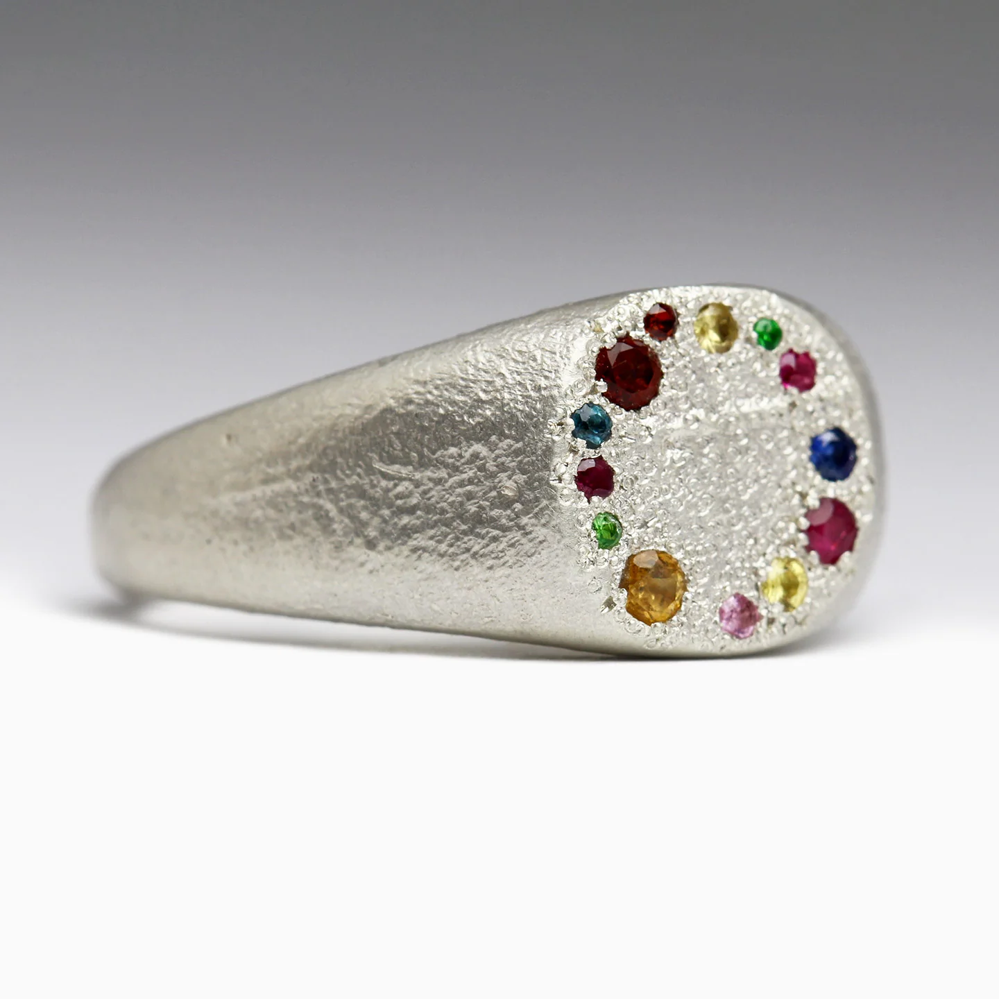 Rainbow Signet Ring - Size N - Image 3