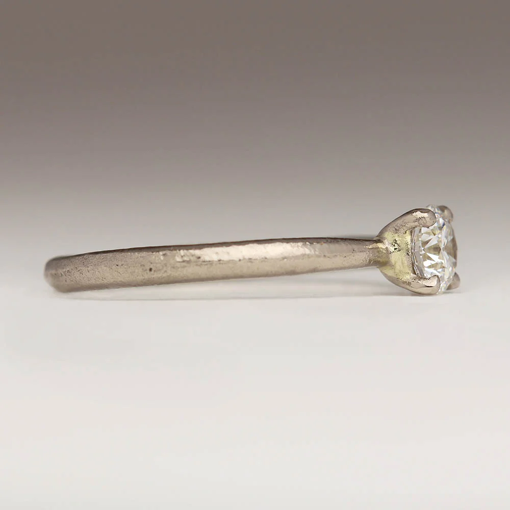 Tresco - Sandcast Solitaire 0.35ct Diamond Ring - Image 6