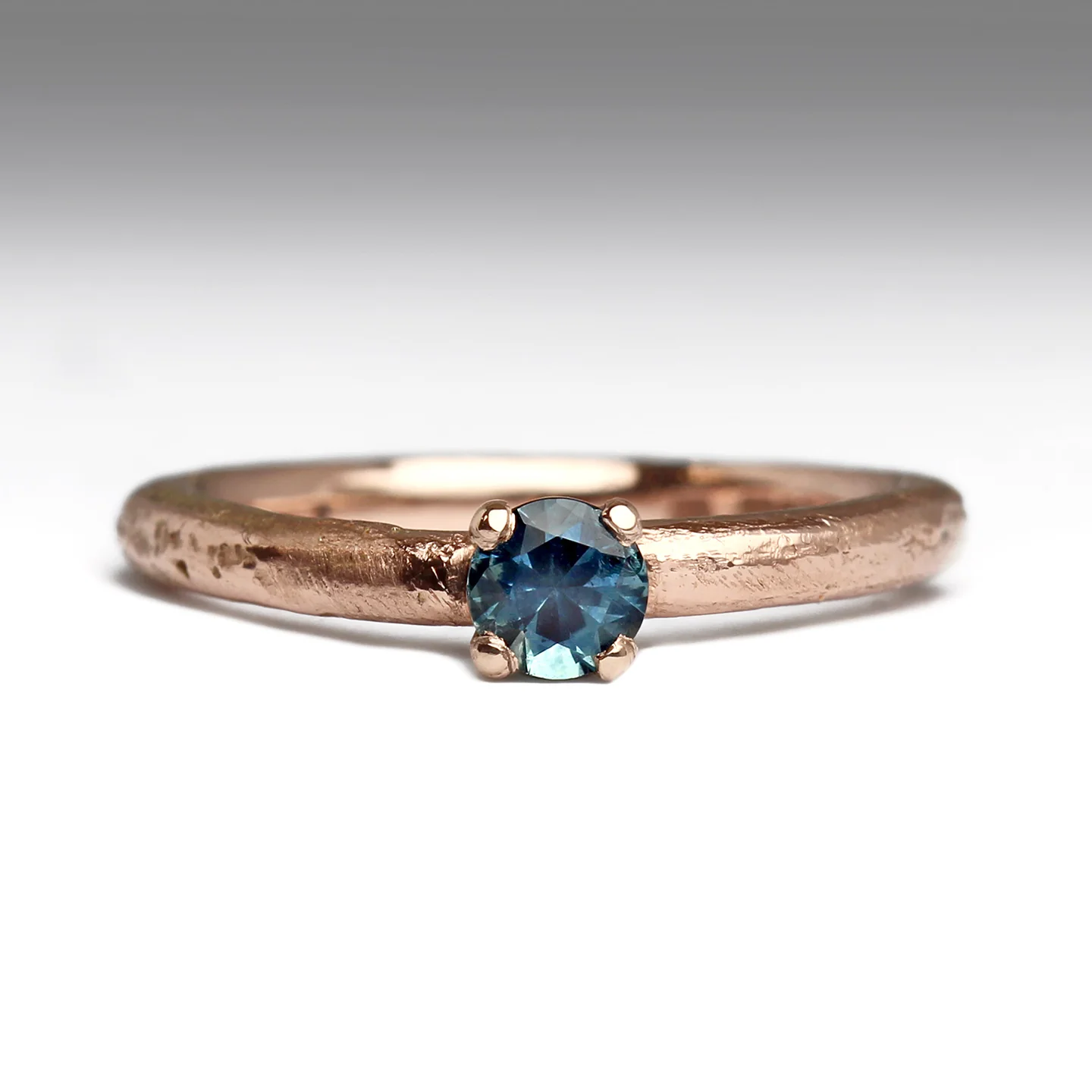 Godrevy - Sandcast 0.3ct Montana Sapphire Ring - Image 8