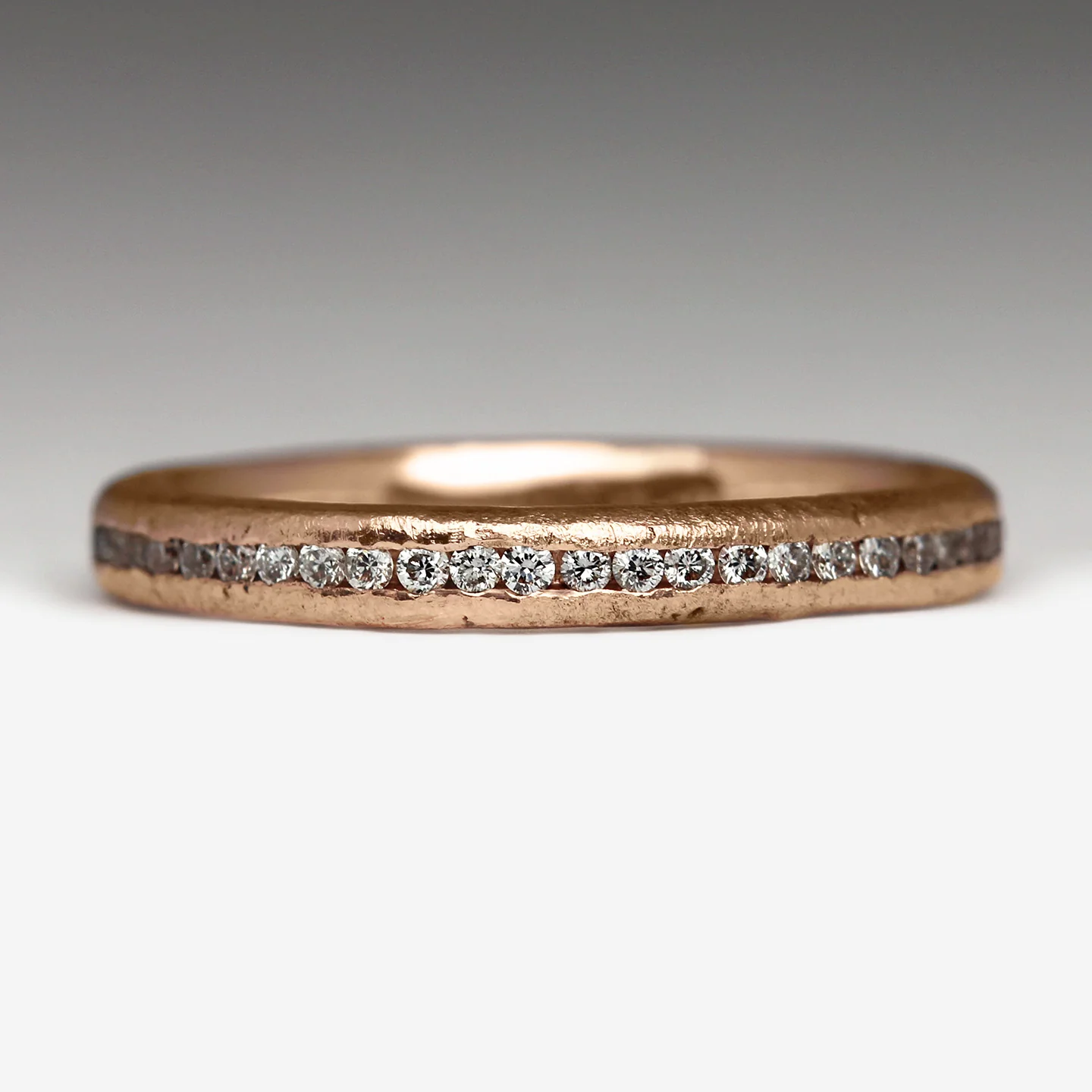 Sandcast Diamond Eternity Ring - Image 6