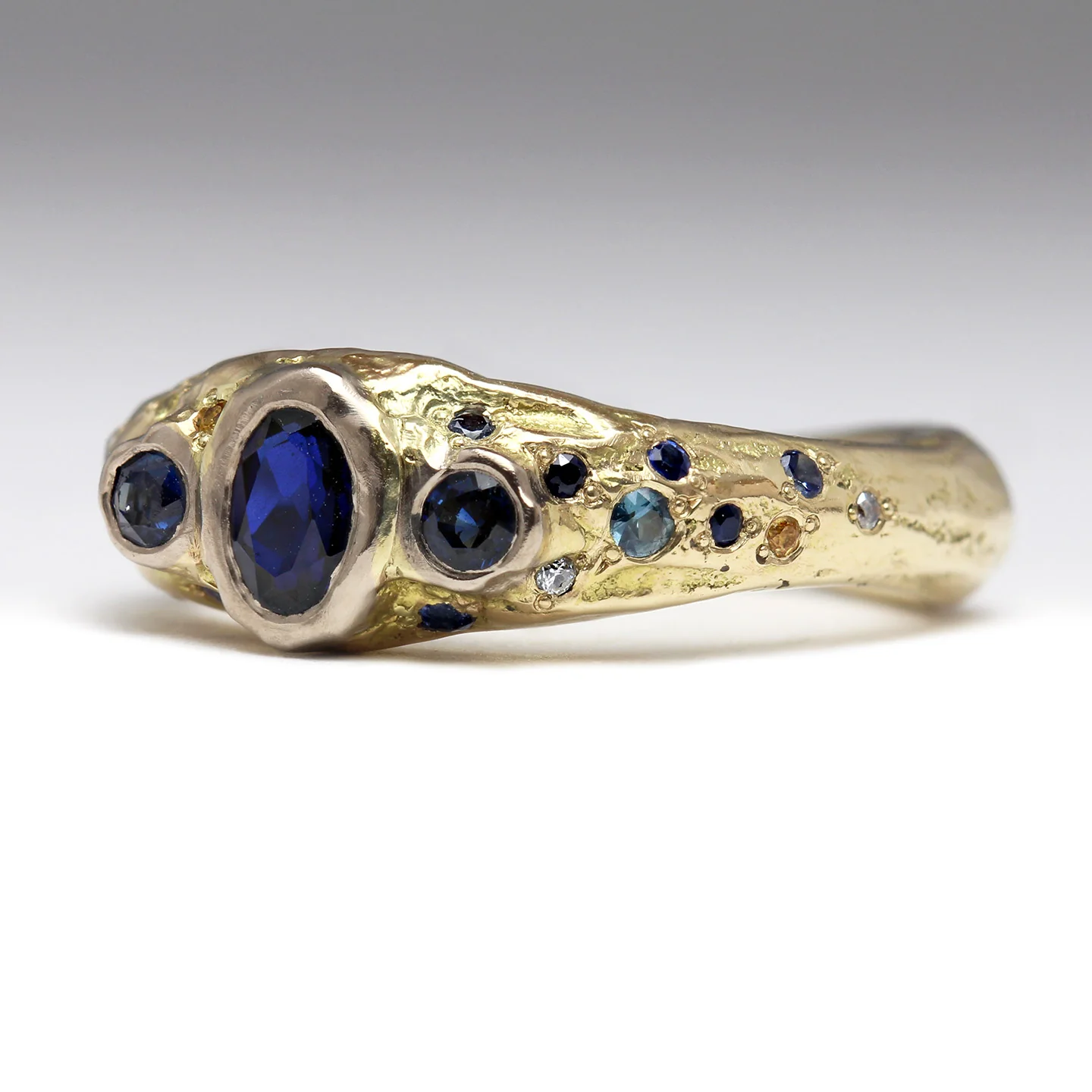 Sapphire Sea Treasure Ring - Size R - Image 3