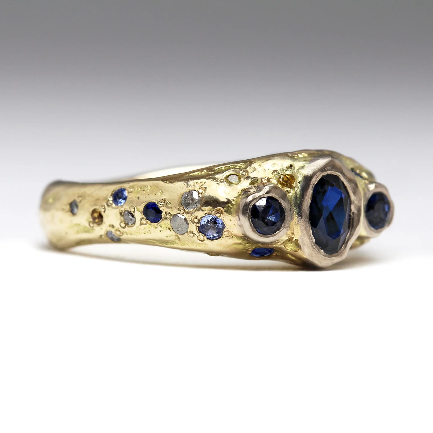 Sapphire Sea Treasure Ring - Size R - Image 4