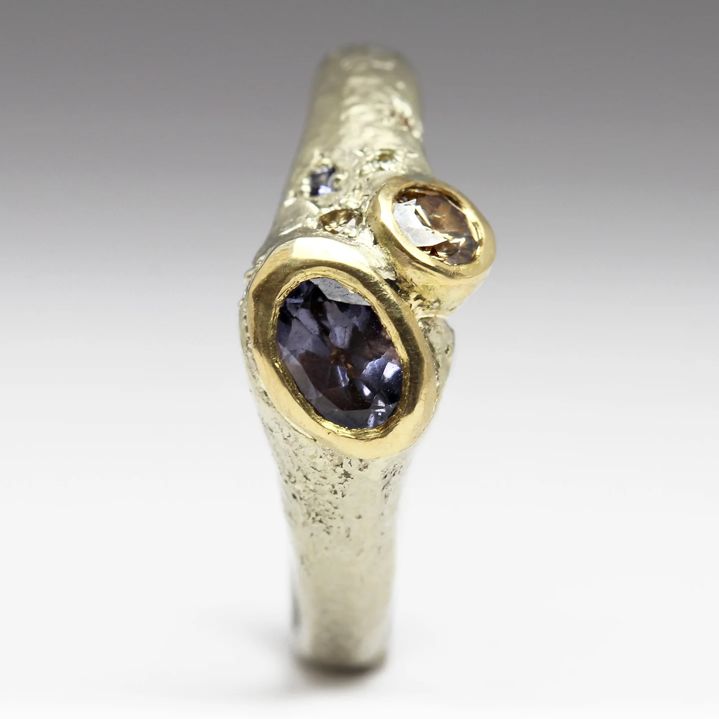 Spinel, Sapphire & Diamond Sea Treasure Ring - Size O - Image 5